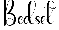 Bedset Font Image