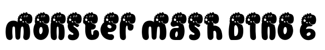 Monster Mash Dino 6 Font Image