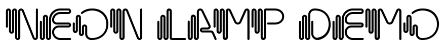 Neon Lamp Demo Font Image