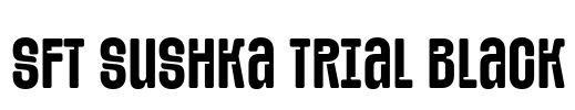 SFT Sushka TRIAL Black Font Image