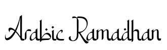 Arabic Ramadhan Font Image