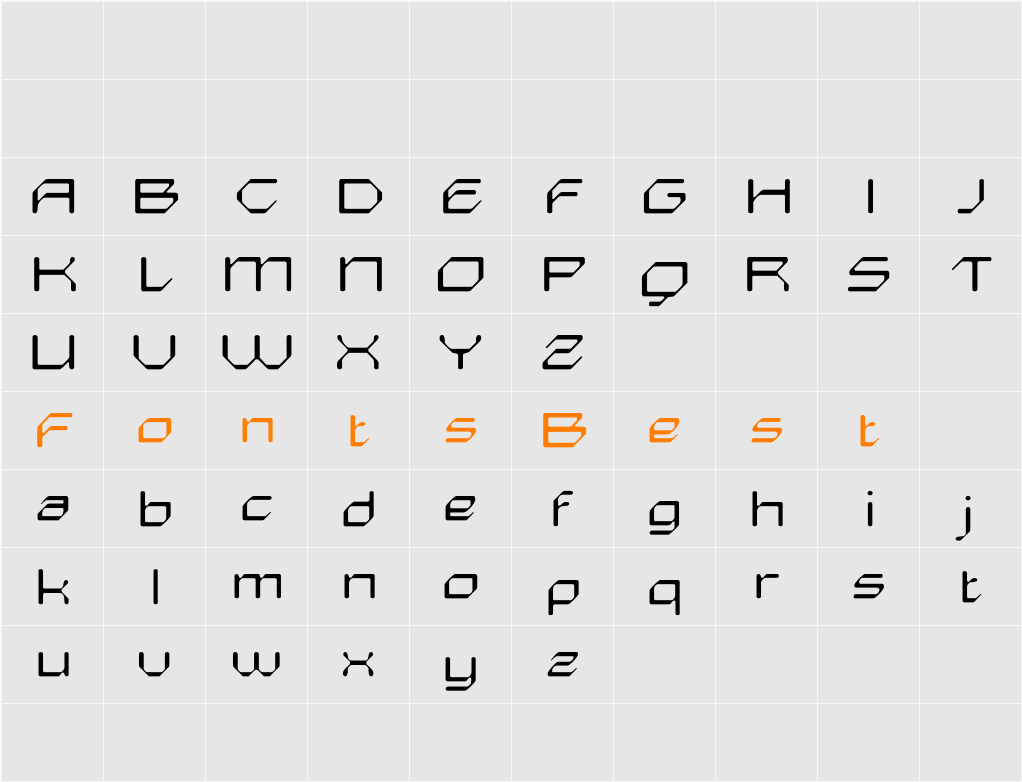 Lexady Blur Demo Character Map