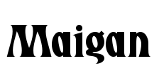 Maigan Font Image