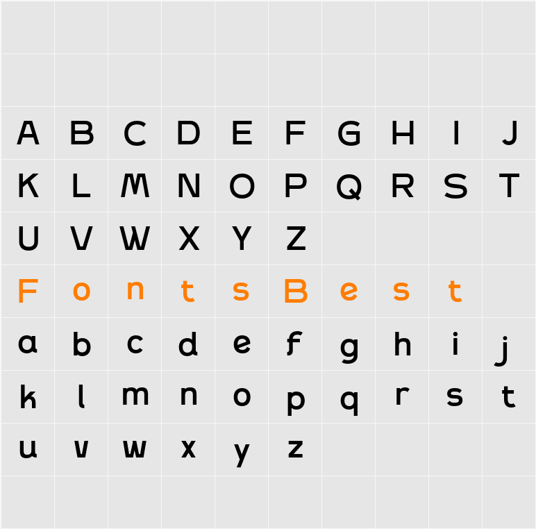 Demo Bitblend Character Map