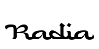 Radia Font Image