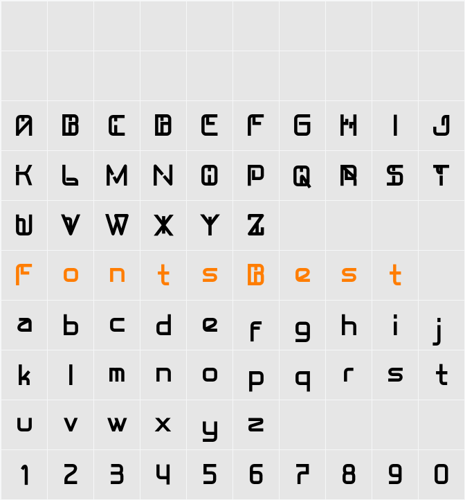 Fascal Character Map