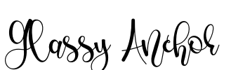 Glassy Anchor Font Image