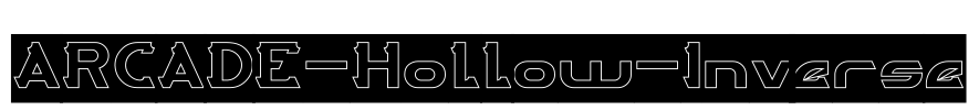 ARCADE-Hollow-Inverse Font Image
