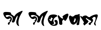 M Meram Font Image