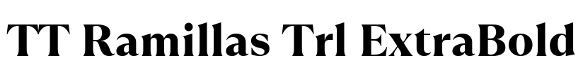 TT Ramillas Trl ExtraBold Font Image