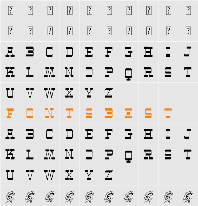 The New West Character Map
