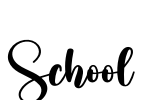 School Font Image