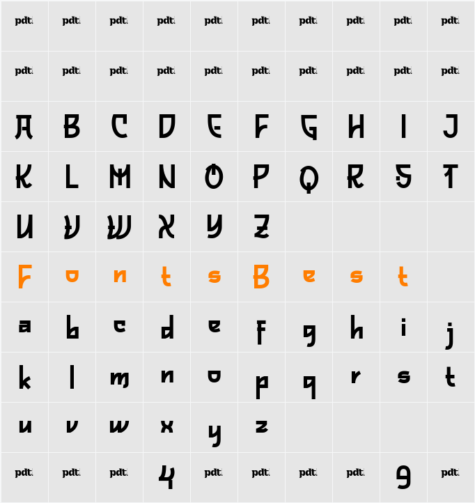 SAMENTtrial Character Map