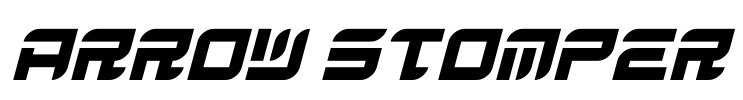Arrow Stomper Font Image