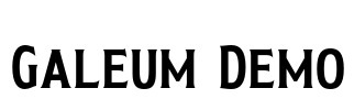 Galeum Demo Font Image