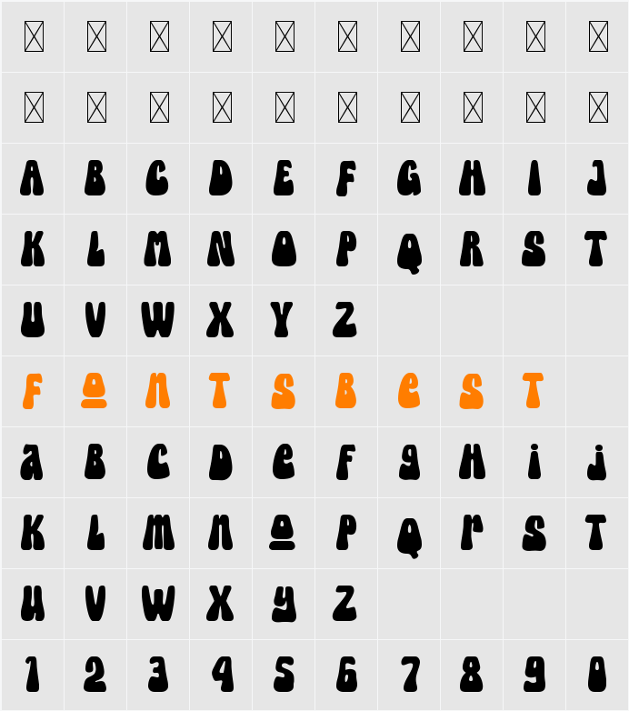 Hella Kookie Character Map