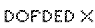 Dofded X Font Image