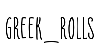 Greek_Rolls Font Image