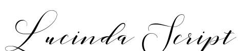 Lucinda Script Font Image
