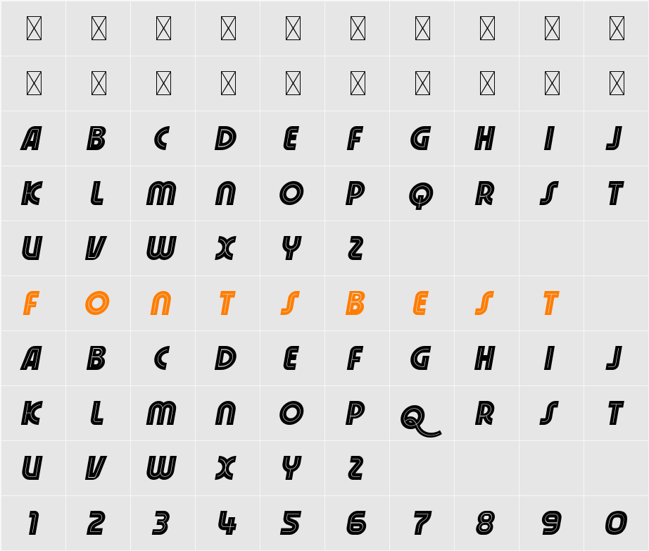 Macqueen Personal Use Character Map
