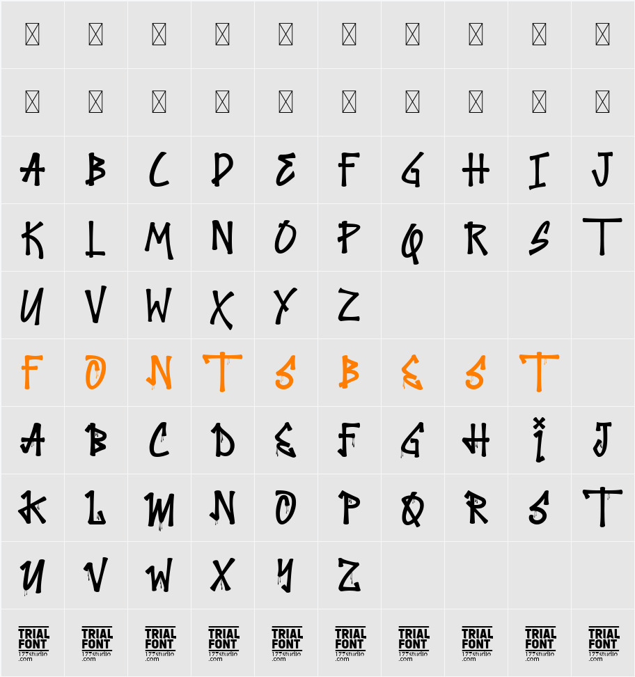 Enhances the Richness Demo Character Map