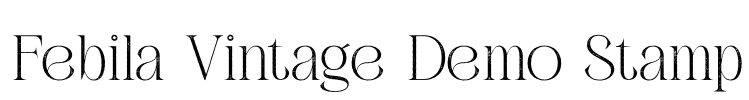 Febila Vintage Demo Stamp Font Image