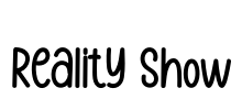 Reality Show Font Image