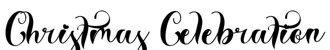 Christmas Celebration Font Image
