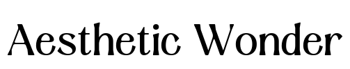 Aesthetic Wonder Font Image