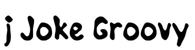 j Joke Groovy Font Image