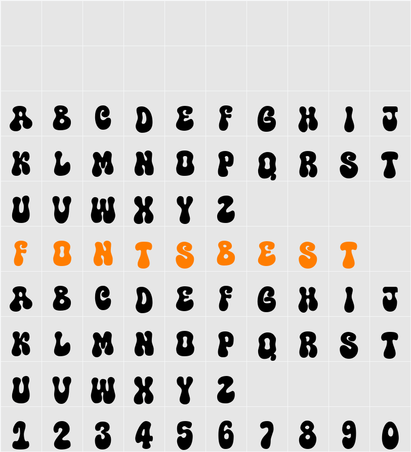 Super Carbon Character Map