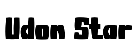 Udon Star Font Image