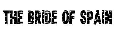 The Bride of Spain Font Image