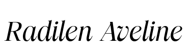 Radilen Aveline Font Image