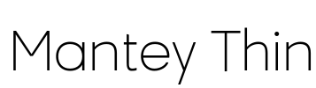 Mantey Thin Font Image