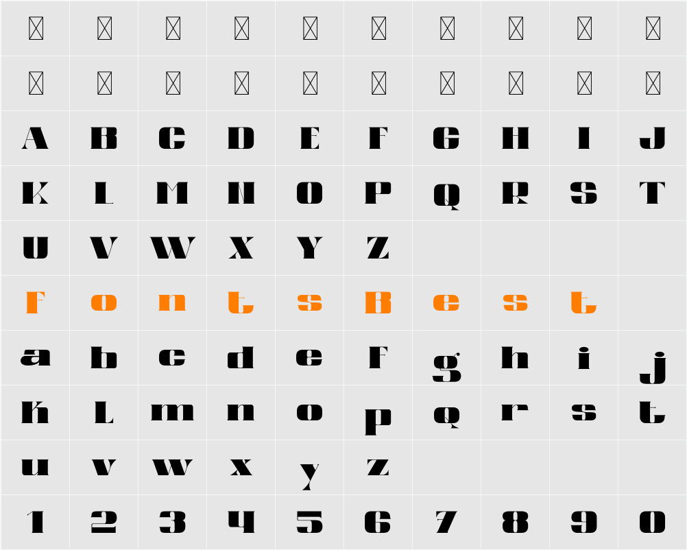 Reske Wuite Character Map