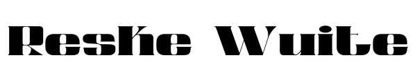 Reske Wuite Font Image