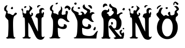 inferno Font Image