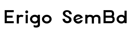 Erigo SemBd Font Image