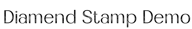 Diamend Stamp Demo Font Image