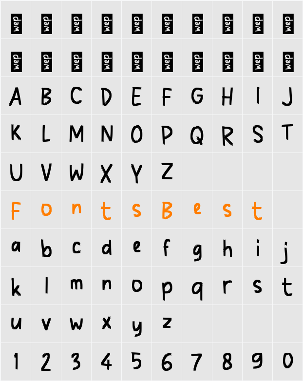 n Nembost Character Map