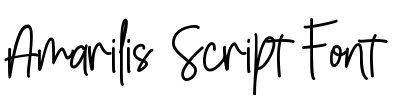 Amarilis Script Font Font Image