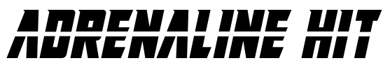 Adrenaline Hit Font Image