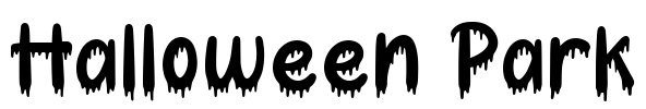 Halloween Park Font Image