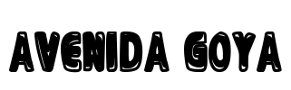Avenida Goya Font Image