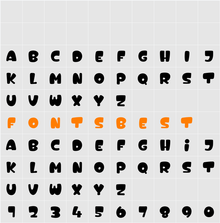 Love Roti Character Map