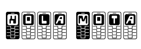 Hola Mota Font Image