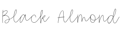 Black Almond Font Image
