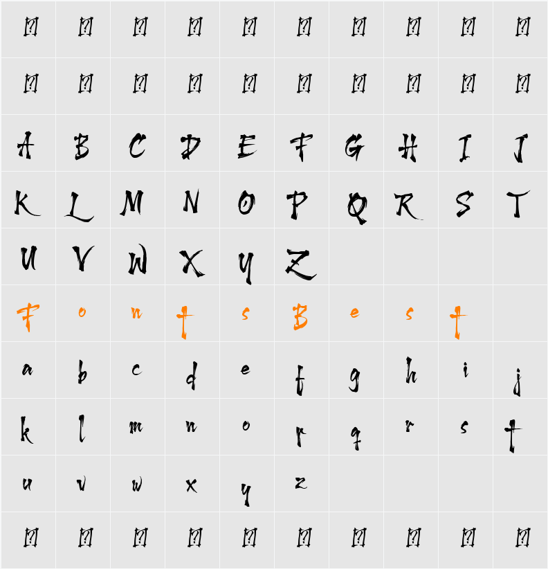 Harukaze Character Map