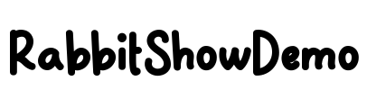 RabbitShowDemo Font Image